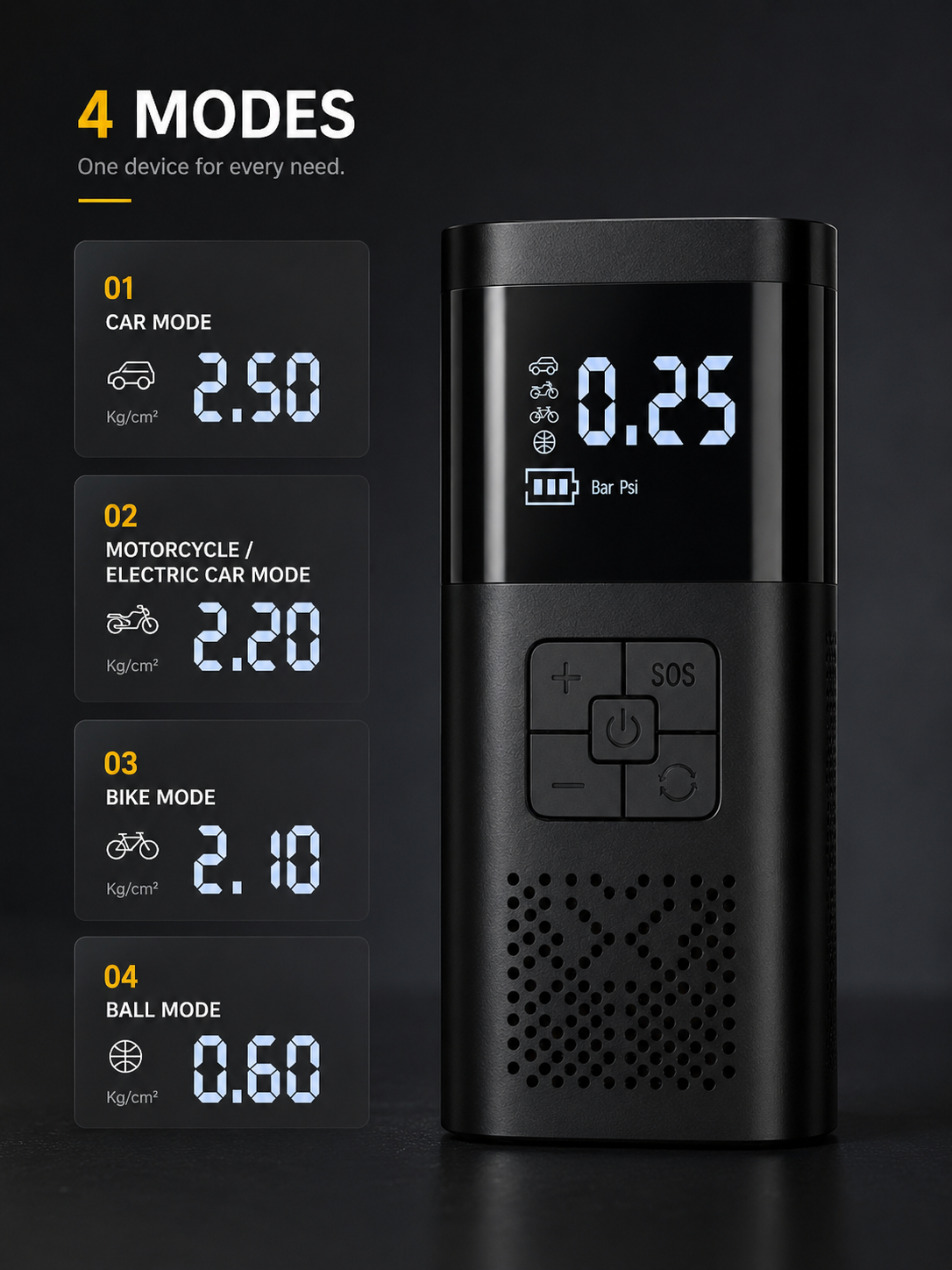 Multi-function Car Tires For Car Wireless Air